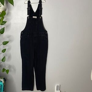 Universal Thread Women's Black Denim Overalls